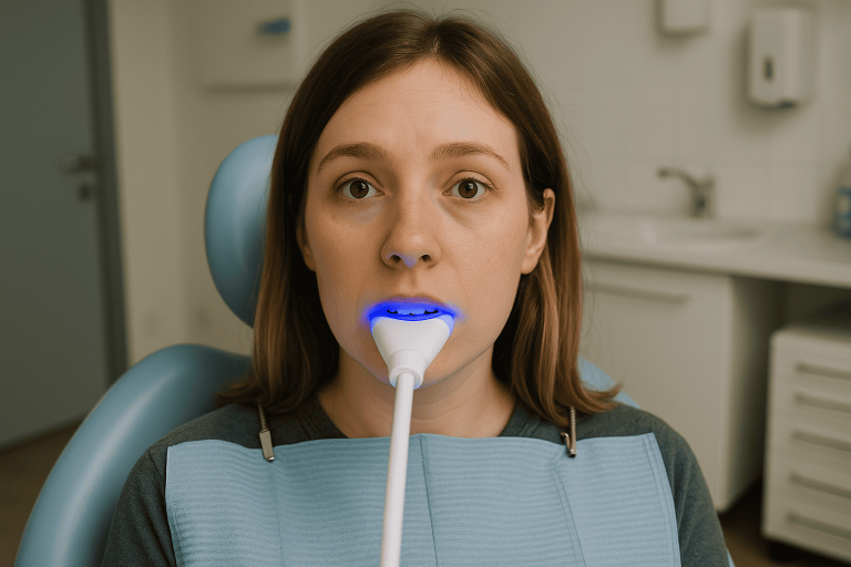 el blanqueamiento dental led duele