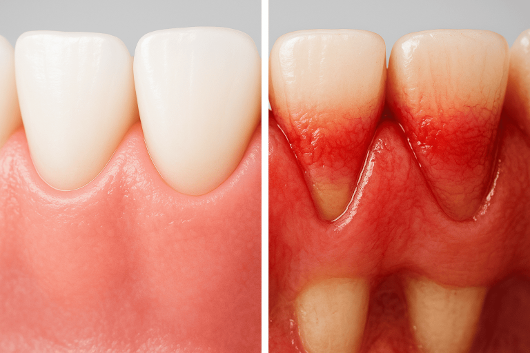 gingivitis vs periodontitis