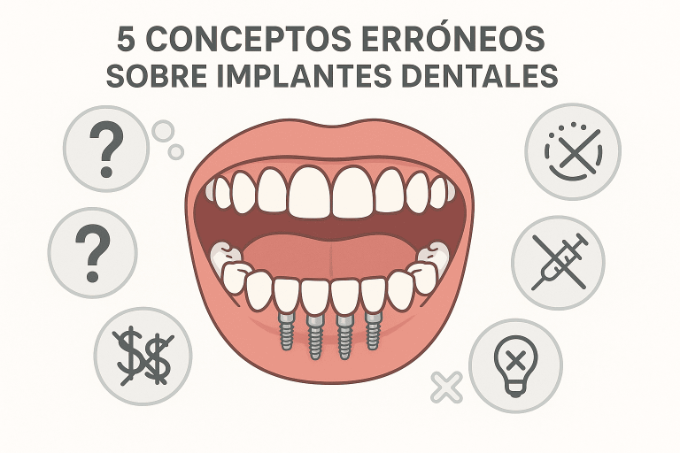 los 5 mitos más comunes sobre los implantes dentales