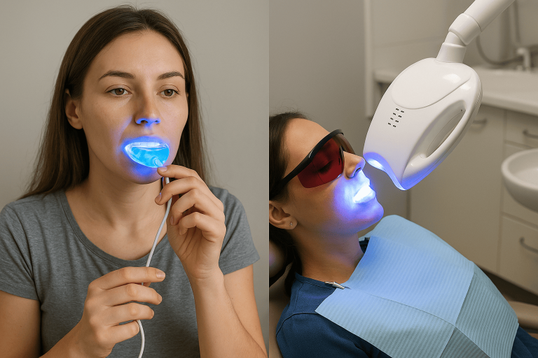 blanqueamiento dental led en casa